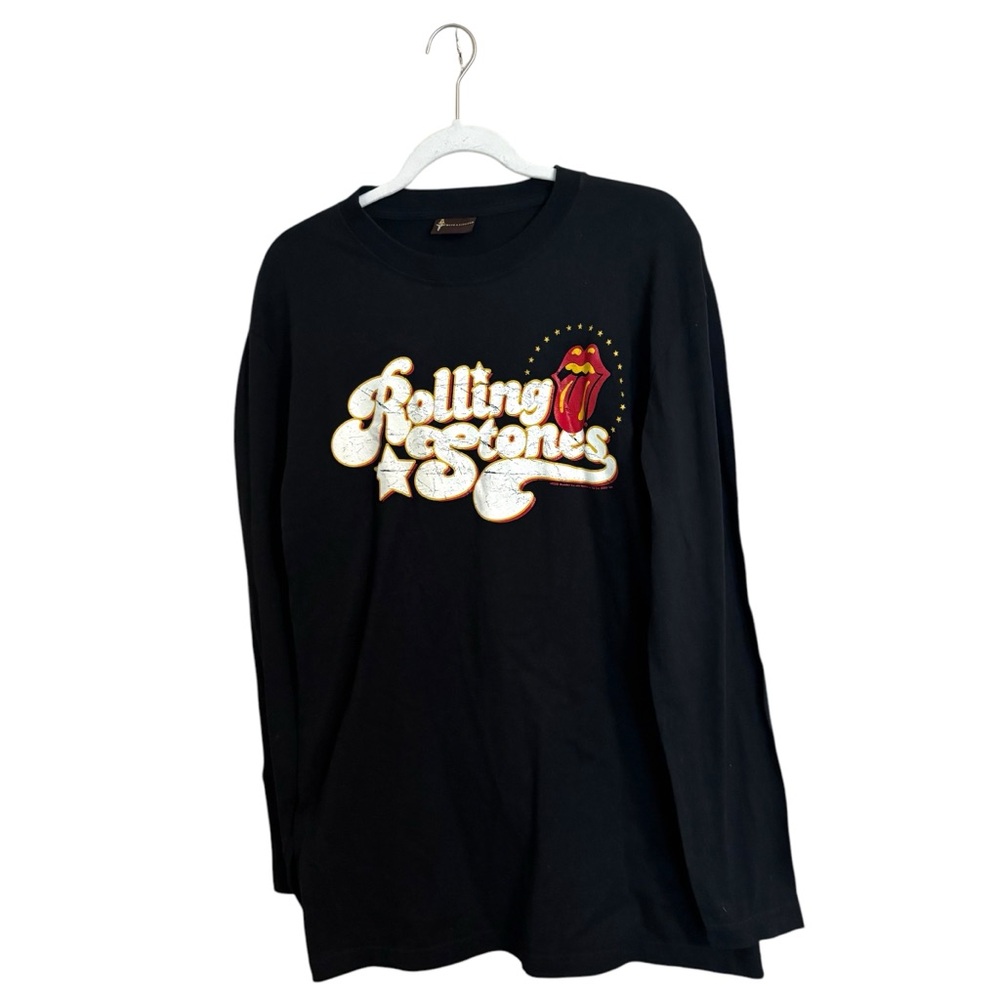 Rolling Stones Y2K Long Sleeve Black Band Shirt XL‎